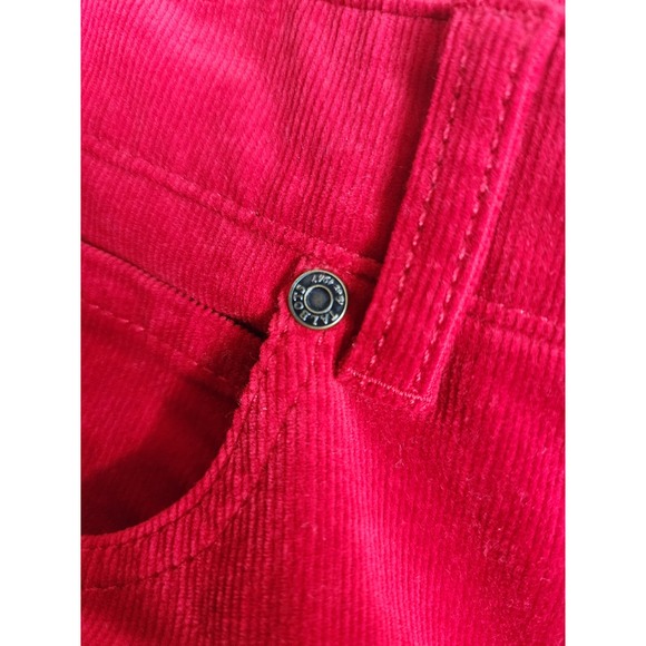 NWT Talbots Women's Red Corduroy High Waisted Straight Leg Pants Size 14P - Picture 3 of 15